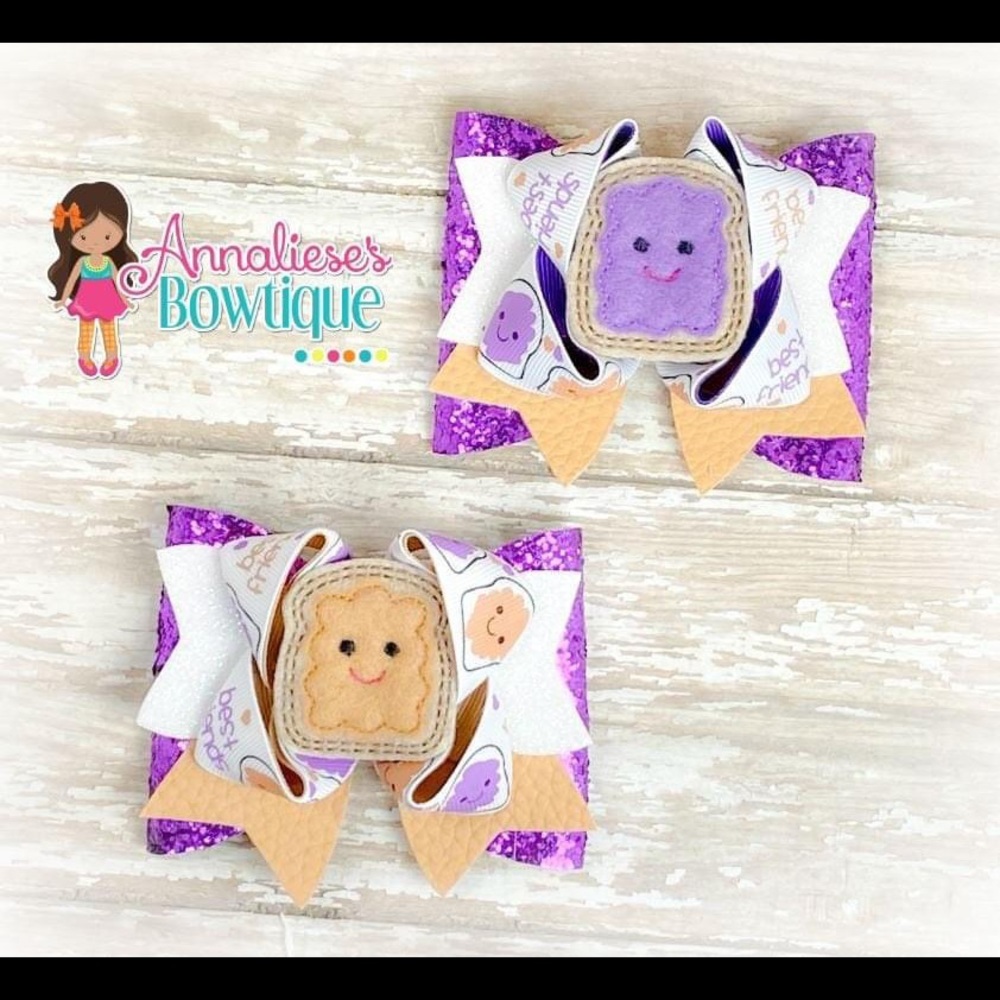 PEANUT BUTTER AND JELLY PIGTAIL SET